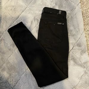 Black 7 For All Mankind b(air) High Waist Skinny Jeans